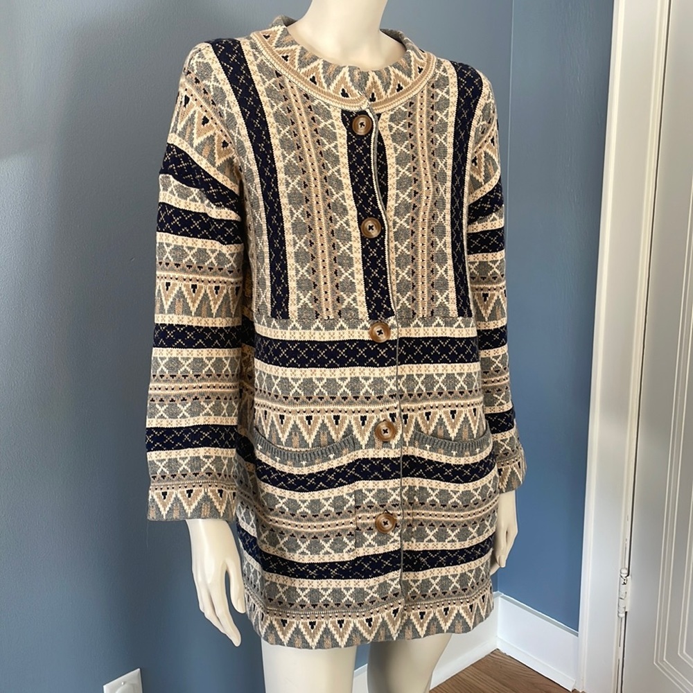 Hatley Norwegian-Inspired Cardigan Sweater Small